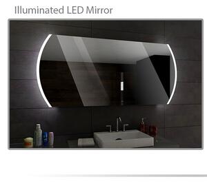 Koupelnové zrcadlo s LED podsvětlením 100x60 cm BALTIMORE
