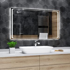 Koupelnové zrcadlo s LED podsvícením BARCELONA šířka: 40 cm, výška: 40 cm
