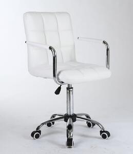 Židle na základní kolečkové podstavě VERONA - bílá