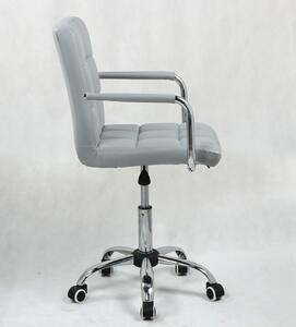Židle na základní kolečkové podstavě VERONA - šedá