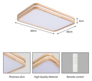 Brilagi - LED Stmív. svítidlo MOLINA SQUARE LED/54W/230V dub 60x40 cm + DO