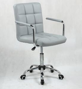 Židle na základní kolečkové podstavě VERONA - šedá