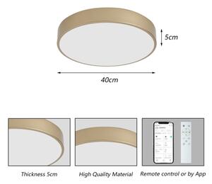 Brilagi-LED Stmív. svítidlo POOL SMART LED/48W/230V 40 cm Wi-Fi Tuya zlatá + DO