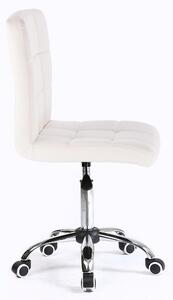 Židle na kolečkách TOLEDO - bílá