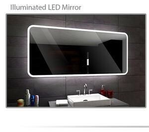 Koupelnové zrcadlo s LED podsvícením OSAKA šířka: 40 cm, výška: 50 cm