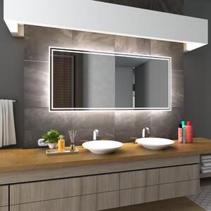Koupelnové zrcadlo s LED podsvícením WIEDEN šířka: 50 cm, výška: 100 cm