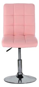 Židle na kulaté podstavě TOLEDO - růžová