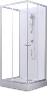 Kompletní sprchový kout MARWELL Kompletní sprchový kout White Dream 90 x 90 x 200 cm - kompletní sada vetn sprchové vaniky a baterie - oboustranná montá - vysoce kvalitní hliníkový profilový systém