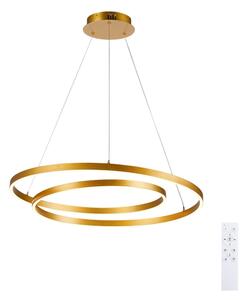 Brilagi-LED Stmívatelný lustr na lanku TWISTER LED/75W/230V 3000-6000K zlatá +DO
