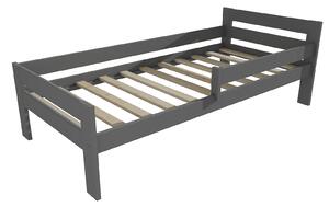 Vomaks Dětská postel M 009 NEW* se zábranou Rozměr: 70 x 160 cm, Barva: barva šedá