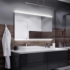 Koupelnové zrcadlo s LED podsvětlením 140x50 cm BRASIL