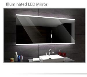 Koupelnové zrcadlo s LED podsvětlením 100x80 cm BRASIL