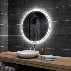 Koupelnové zrcadlo kulaté DELHI s LED podsvícením Ø 55 cm