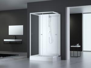 Kompletní sprcha MARWELL Kompletní sprcha White Dream 80 x 110 x 200 cm - Kompletní sada vetn sprchové vaniky a baterie - oboustranná instalace