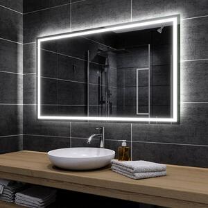 Koupelnové zrcadlo s LED podsvícením ATLANTA šířka: 110 cm, výška: 110 cm