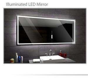 Koupelnové zrcadlo s LED podsvícením ATLANTA šířka: 40 cm, výška: 130 cm