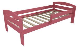 Vomaks Dětská postel M 010 NEW* se zábranou Rozměr: 70 x 160 cm, Barva: surové dřevo