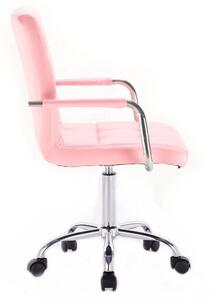 Židle na základní kolečkové podstavě VERONA - růžová