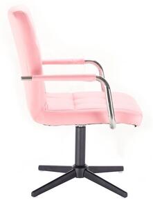 LuxuryForm Židle VERONA na černém kříži - růžová