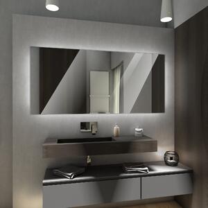 Koupelnové zrcadlo s LED podsvětlením 145x85 cm DUBAI