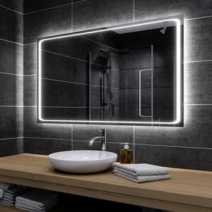 Koupelnové zrcadlo s LED podsvícením BARCELONA šířka: 40 cm, výška: 40 cm