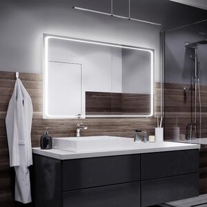 Koupelnové zrcadlo s LED podsvícením BARCELONA šířka: 50 cm, výška: 40 cm