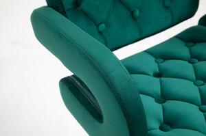 Barová židle Stockholm - zelený velur