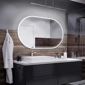 Koupelnové zrcadlo s LED podsvícením HAMBURG šířka: 40 cm, výška: 90 cm