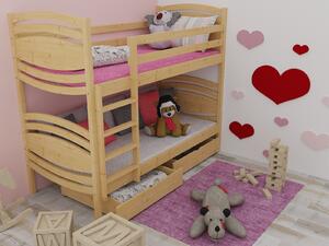 Vomaks Patrová postel PP 001 Rozměr: 90 x 180 cm, Barva: barva růžová, Prostor mezi lůžky: 80 cm