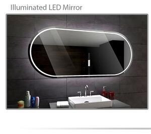 Koupelnové zrcadlo s LED podsvětlením 120x70 cm PALERMO