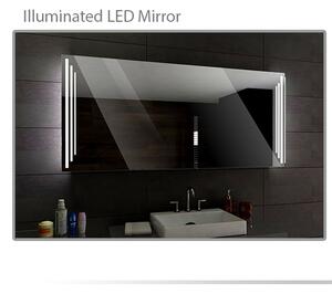 Koupelnové zrcadlo s LED podsvícením PRAGA šířka: 80 cm, výška: 60 cm
