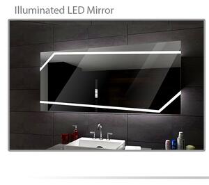 Koupelnové zrcadlo s LED podsvětlením 120x60 cm MIAMI
