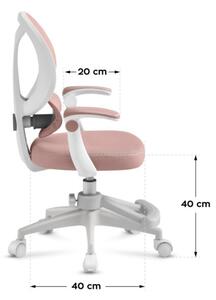 Dětská otočná židle Mark Adler Junior 4.5 Pink