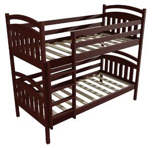 Vomaks Patrová postel PP 003 Rozměr: 90 x 200 cm, Barva: surové dřevo, Prostor mezi lůžky: 80 cm