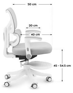 Dětská otočná židle Mark Adler Junior 5.3 Grey