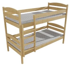Vomaks Patrová postel PP 004 Rozměr: 80 x 180 cm, Barva: moření olše, Prostor mezi lůžky: 80 cm