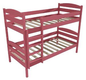 Vomaks Patrová postel PP 004 Rozměr: 90 x 180 cm, Prostor mezi lůžky: 80 cm, Barva: barva růžová