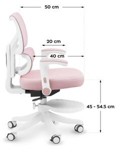 Dětská otočná židle Mark Adler Junior 5.3 Pink