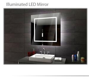 Koupelnové zrcadlo s LED osvětlením 90x80 cm SOFIA