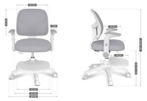 Dětská otočná židle Mark Adler Junior 5.0 Grey