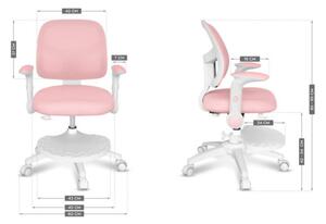 Dětská otočná židle Mark Adler Junior 5.0 Pink