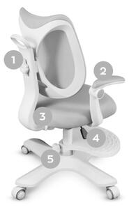 Dětská otočná židle Mark Adler Junior 4.6 Grey