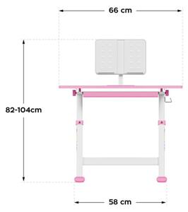 Dětský rostoucí psací stůl Mark Adler Study 3.0 Pink