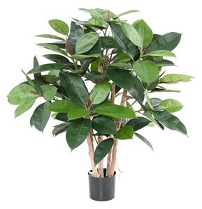 Umělý strom Fíkus Elastica Buisson Rubber, 90cm