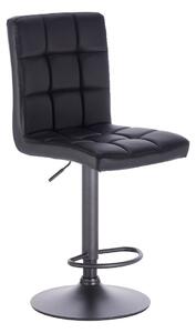 Barová židle TOLEDO na černé podstavě - černá