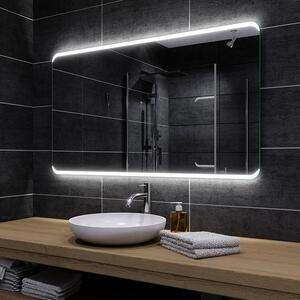 Koupelnové zrcadlo s LED podsvícením MODENA šířka: 90 cm, výška: 40 cm
