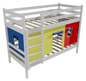 Vomaks Patrová postel PP 011 Rozměr: 90 x 190 cm, Barva: barva růžová, Prostor mezi lůžky: 80 cm