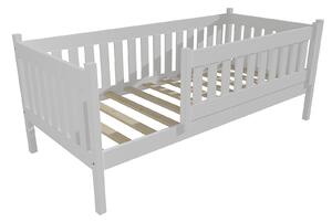 Vomaks Dětská postel M 012 NEW* se zábranou Rozměr: 90 x 160 cm, Barva: barva bílá