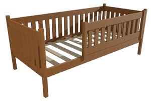 Vomaks Dětská postel M 012 NEW* se zábranou Rozměr: 70 x 160 cm, Barva: moření dub