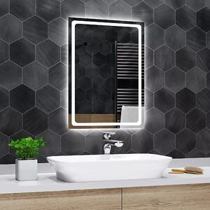 Koupelnové zrcadlo s LED podsvícením HOUSTON šířka: 50 cm, výška: 60 cm